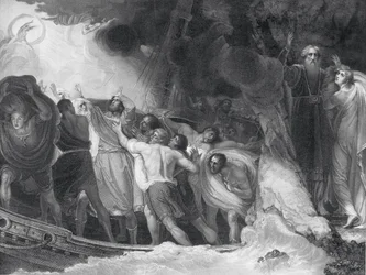 La tempestad, Acto I, Escena I, grabado por B. Smith, 1797